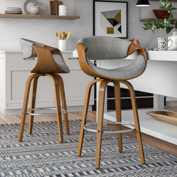 Foundstone™ Bombay Swivel Counter & Bar Stool & Reviews Wayfair